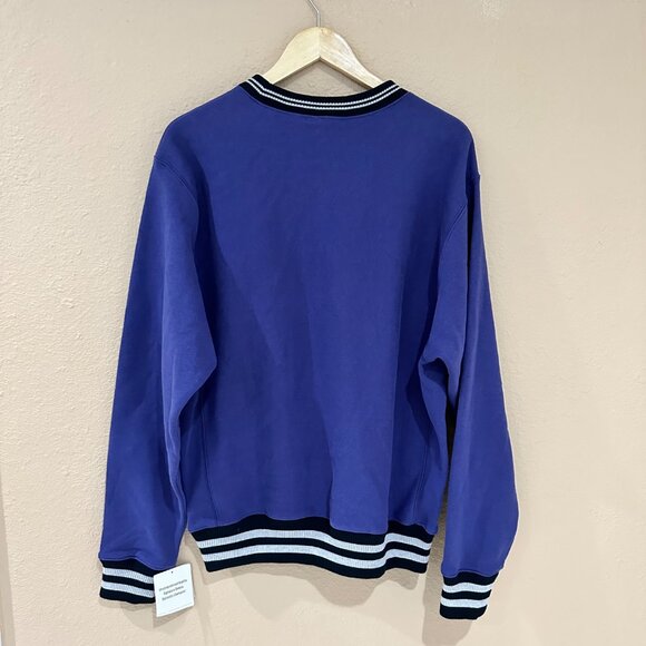 NWT Champion Reverse Weave Mens Pullover Sweater Medium Purple Sporty Streetwear - Picture 6 of 10